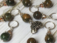 Hedgehog Knitting Stitch Markers- Snag Free Beaded Stitch marker set- Gift for knitters ,  - Jill's Beaded Knit Bits, Jill's Beaded Knit Bits
 - 3
