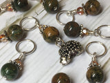 Hedgehog Knitting Stitch Markers- Snag Free Beaded Stitch marker set- Gift for knitters ,  - Jill's Beaded Knit Bits, Jill's Beaded Knit Bits
 - 3