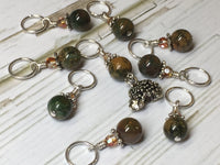 Hedgehog Knitting Stitch Markers- Snag Free Beaded Stitch marker set- Gift for knitters ,  - Jill's Beaded Knit Bits, Jill's Beaded Knit Bits
 - 4