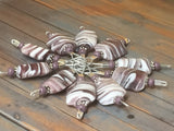 Lilac Swirl Stitch Markers- Snag Free Wire Loop Beaded Knitting Markers- Gift for Knitters-  Purple Knitting Jewelry ,  - Jill's Beaded Knit Bits, Jill's Beaded Knit Bits
 - 5