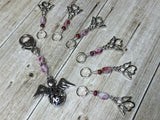 Angels Stitch Marker Set with Holder- Knitting Gift- Tools for Knitters , Stitch Markers - Jill's Beaded Knit Bits, Jill's Beaded Knit Bits
 - 3