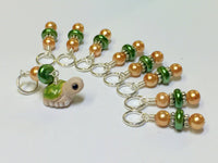 Turtle Stitch Markers, Gift for Knitters, Snag Free Beaded Knitting Accessories, Tools ,  - Jill's Beaded Knit Bits, Jill's Beaded Knit Bits
 - 1