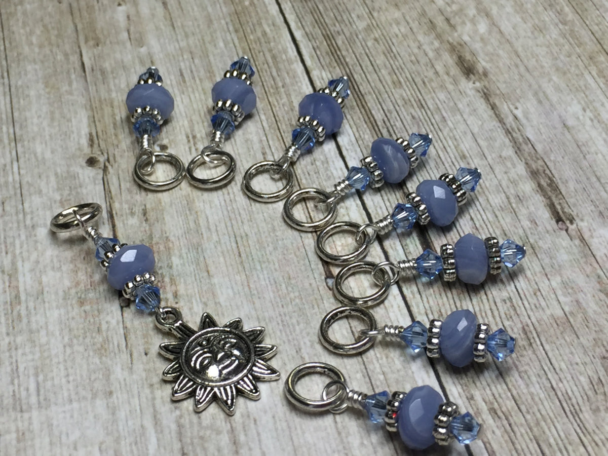 Sun Stitch Marker Set for Knitters, Snag Free – Jill's Beaded Knit Bits