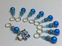 Yarn Sheep Knitting Stitch Marker Set- SNAG FREE Blue Stitch Marker Jewelry-  Beaded Tools-  Animal Gift for Knitters ,  - Jill's Beaded Knit Bits, Jill's Beaded Knit Bits
 - 2