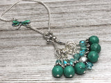 Dragonfly Stitch Marker Necklace