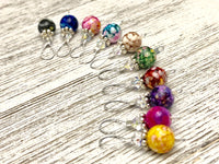 Wire Loop Stitch Marker Set - Multi Colored 10 piece