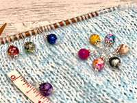 Wire Loop Stitch Marker Set - Multi Colored 10 piece