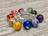 Wire Loop Stitch Marker Set - Multi Colored 10 piece