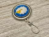 Sheep Knitting Pin for Portuguese Knitting -Magnetic- ID Holder