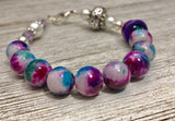 Abacus Row Counting Bracelet - Optional ADD 6 Stitch Markers