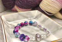 Abacus Row Counting Bracelet - Optional ADD 6 Stitch Markers