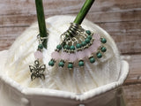 Pink Crystal Butterfly Stitch Marker Set , Stitch Markers - Jill's Beaded Knit Bits, Jill's Beaded Knit Bits
 - 2