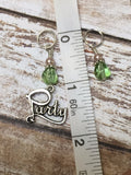 Green Beaded Stitch Markers 9 Piece Party Set , Stitch Markers - Jill's Beaded Knit Bits, Jill's Beaded Knit Bits
 - 7
