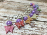 Snag Free Knitting Stitch Markers- Pastel Butterflies (8 piece) , Stitch Markers - Jill's Beaded Knit Bits, Jill's Beaded Knit Bits
 - 2