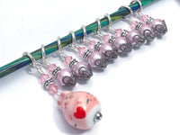Little Pink Bunny Stitch Marker Set