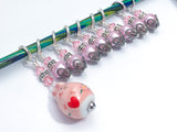 Little Pink Bunny Stitch Marker Set