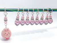 Little Pink Bunny Stitch Marker Set
