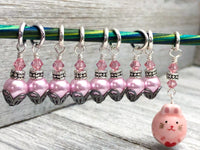 Little Pink Bunny Stitch Marker Set