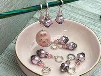 Little Pink Bunny Stitch Marker Set
