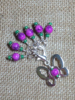 Beaded Butterfly Stitch Marker Set-Pink , Stitch Markers - Jill's Beaded Knit Bits, Jill's Beaded Knit Bits
 - 1