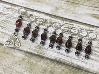 Slice of Pizza 9 Piece Stitch Marker Set , Stitch Markers - Jill's Beaded Knit Bits, Jill's Beaded Knit Bits
 - 4