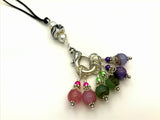 Leather Cord Stitch Marker Necklace and Snag Free Stitch Markers