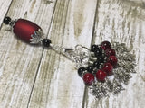 Red Butterflies Stitch Markers with Matching Stitch Marker Holder , Stitch Markers - Jill's Beaded Knit Bits, Jill's Beaded Knit Bits
 - 1