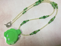 Green Row Counter Necklace for Knitting or Crochet , jewelry - Jill's Beaded Knit Bits, Jill's Beaded Knit Bits
 - 3