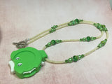 Green Row Counter Necklace for Knitting or Crochet , jewelry - Jill's Beaded Knit Bits, Jill's Beaded Knit Bits
 - 4