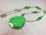 Green Row Counter Necklace for Knitting or Crochet , jewelry - Jill's Beaded Knit Bits, Jill's Beaded Knit Bits
 - 5