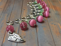 Running Shoe Stitch Marker Set , Stitch Markers - Jill's Beaded Knit Bits, Jill's Beaded Knit Bits
 - 6