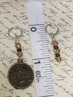 Scorpio Zodiac Sign Stitch Marker Set Scorpio- 9 Pieces , Stitch Markers - Jill's Beaded Knit Bits, Jill's Beaded Knit Bits
 - 5