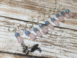 Stork Stitch Marker Set For Knitting Or Crochet , Stitch Markers - Jill's Beaded Knit Bits, Jill's Beaded Knit Bits
 - 6