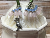 Stork Stitch Marker Set For Knitting Or Crochet , Stitch Markers - Jill's Beaded Knit Bits, Jill's Beaded Knit Bits
 - 1