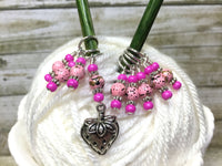 Strawberry Stitch Marker Set- 9 Pieces- Knitting Gift , stitch markers - Jill's Beaded Knit Bits, Jill's Beaded Knit Bits
 - 5