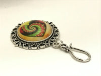 Swirling Heart MAGNETIC Portuguese Knitting Pin- Gift for Knitters