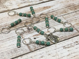 Rotary Dial Antique Telephone Stitch Marker Set , Stitch Markers - Jill's Beaded Knit Bits, Jill's Beaded Knit Bits
 - 3