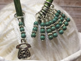 Rotary Dial Antique Telephone Stitch Marker Set , Stitch Markers - Jill's Beaded Knit Bits, Jill's Beaded Knit Bits
 - 5