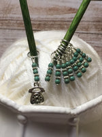 Rotary Dial Antique Telephone Stitch Marker Set , Stitch Markers - Jill's Beaded Knit Bits, Jill's Beaded Knit Bits
 - 6