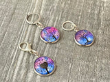 Tree Stitch Markers for Knitting or Crochet, Closed Rings, Open Rings, or Clasps