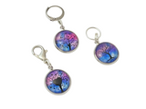 Tree Stitch Markers for Knitting or Crochet, Closed Rings, Open Rings, or Clasps