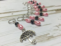 Pink Pearl Parasol Stitch Marker Set , Stitch Markers - Jill's Beaded Knit Bits, Jill's Beaded Knit Bits
 - 7