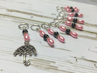 Pink Pearl Parasol Stitch Marker Set , Stitch Markers - Jill's Beaded Knit Bits, Jill's Beaded Knit Bits
 - 9