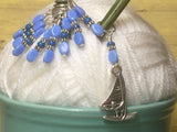 Wind Surfer Stitch Marker Set- Snag Free , Stitch Markers - Jill's Beaded Knit Bits, Jill's Beaded Knit Bits
 - 6