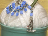 Wind Surfer Stitch Marker Set- Snag Free , Stitch Markers - Jill's Beaded Knit Bits, Jill's Beaded Knit Bits
 - 8