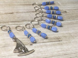 Wind Surfer Stitch Marker Set- Snag Free , Stitch Markers - Jill's Beaded Knit Bits, Jill's Beaded Knit Bits
 - 7