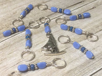 Wind Surfer Stitch Marker Set- Snag Free , Stitch Markers - Jill's Beaded Knit Bits, Jill's Beaded Knit Bits
 - 9