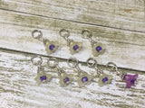 Flowers Snag Free Stitch Markers- Yellow & Purple , Stitch Markers - Jill's Beaded Knit Bits, Jill's Beaded Knit Bits
 - 3